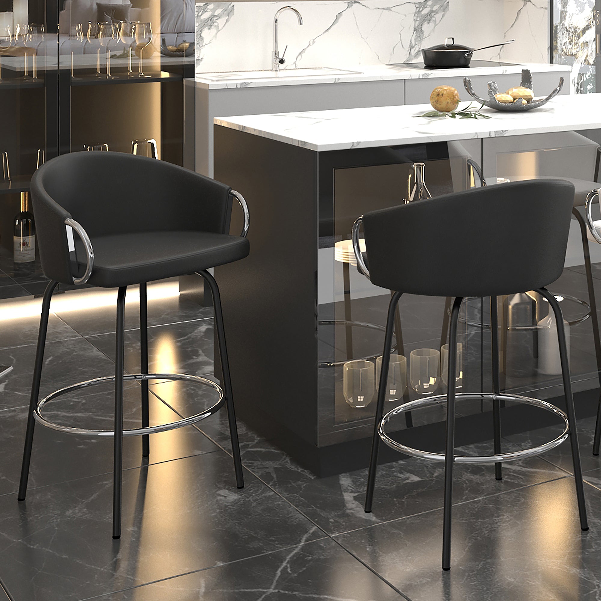 Bar Stools Black&White Home