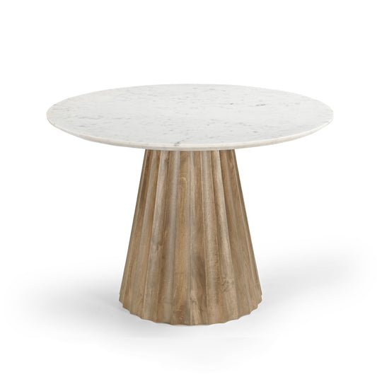 NAVEEN 42" ROUND DINING TABLE, NATURAL