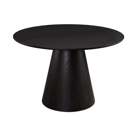 BLACK Dining Table With Wood Top