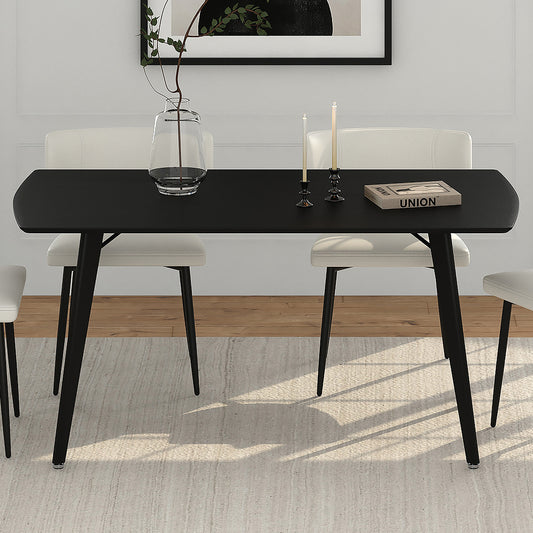 Leon Rectangular Dining Table in Black