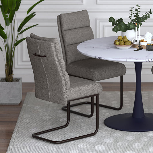 Brodi Dining Chair, set of 2, in Charcoal and Black