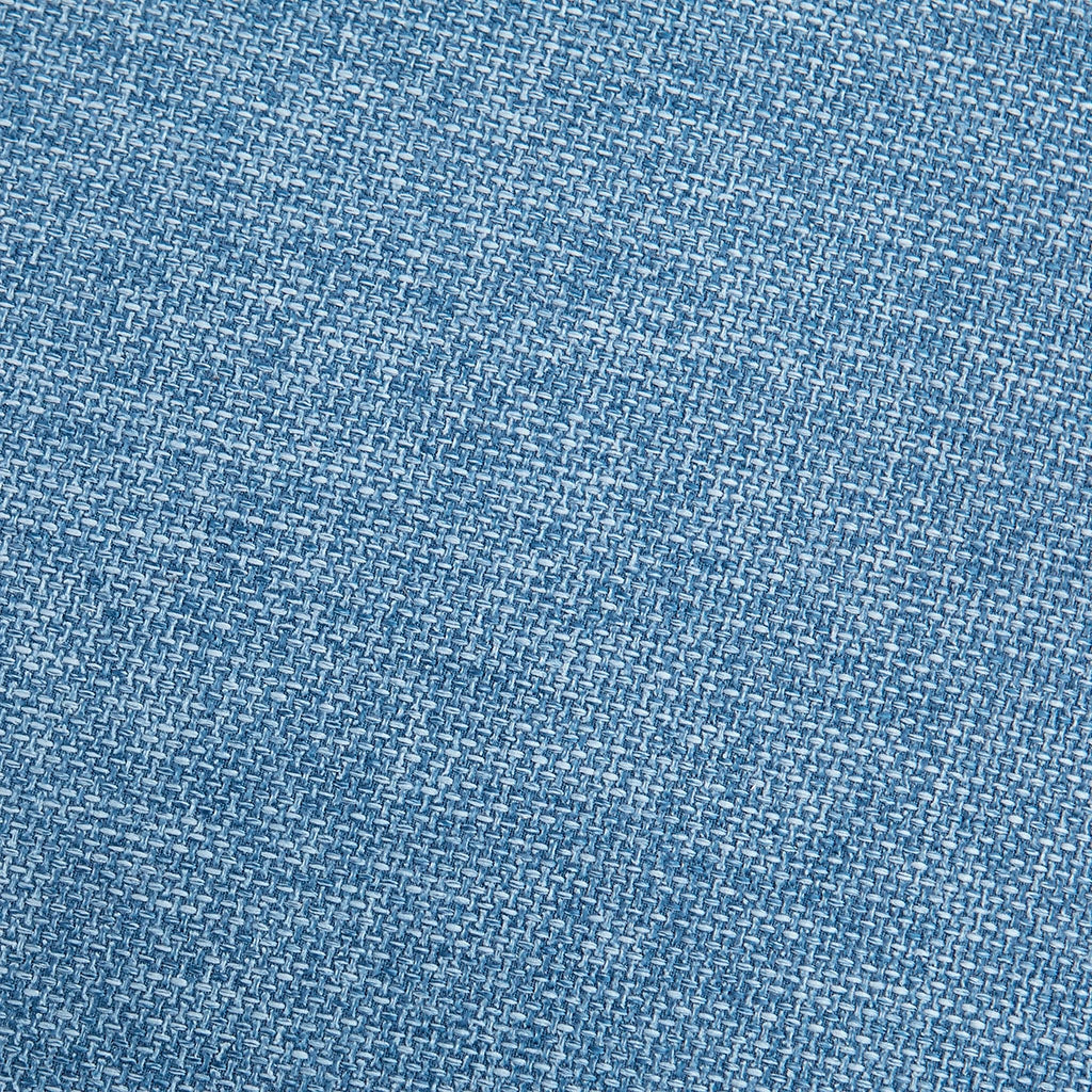 Square Upholstered Ottoman, Blue