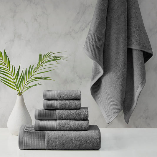 600gsm Premium Eco-Friendly Sustainable Towel Set, Dark Gray