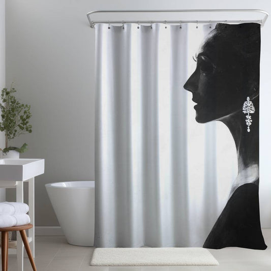 Chic Woman Shower Curtain| 71" X 74"