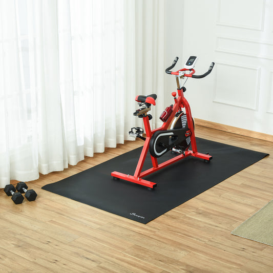 Multi-purpose Exercise Equipment Mat, Non-slip Treadmill Exercise Bike Floor Protection Mat, Gym Fitness Workout Mat, 7.2 x 3.9ft