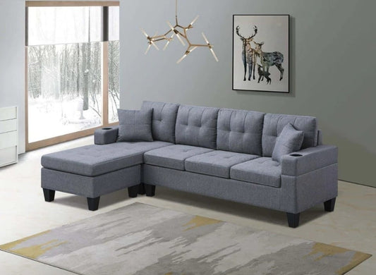 7052 GREY REVERSIBLE SECTIONAL