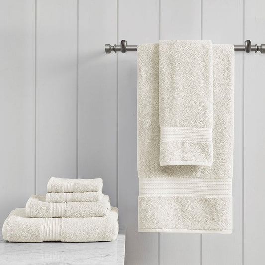 Organic 6-Piece Bath Towel Set [Certified], Ivory