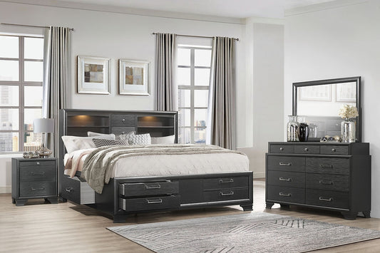 Ava 'Jordyn Grey' 5 PC Bedroom Set