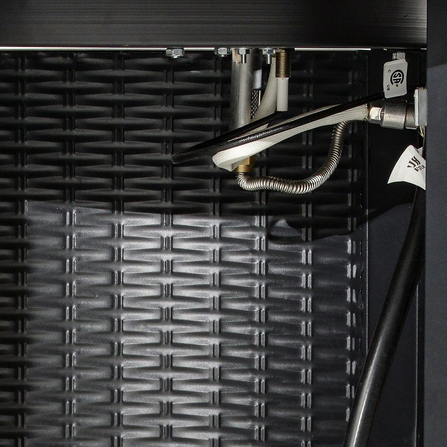 Outsunny 30 Inch Propane Fire Pit Table, 40,000BTU Round Gas Firepit with Protective Cover, Lid and Lava Rocks, CSA Certification for Outdoor, Patio, Black