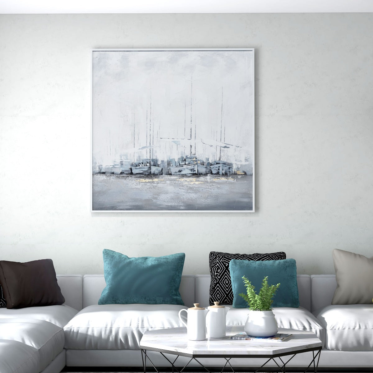 BRIGANTINE, HAND PAINTED CANVAS