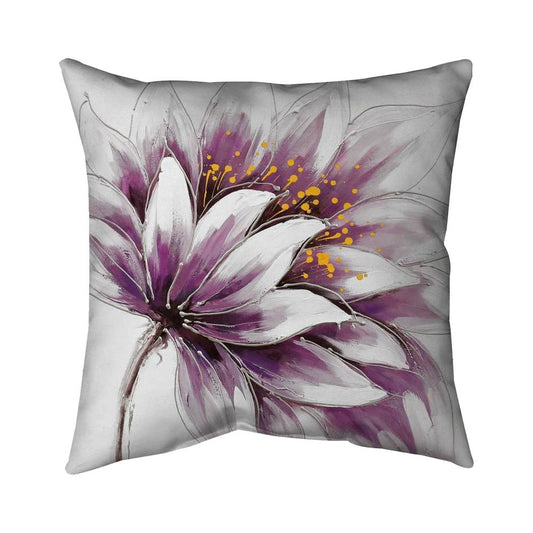 Purple Flower | Indoor Pillow Cover 16" X 16