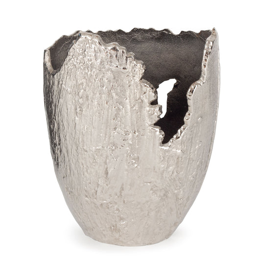 SHALE VASE SMALL (NICKEL)