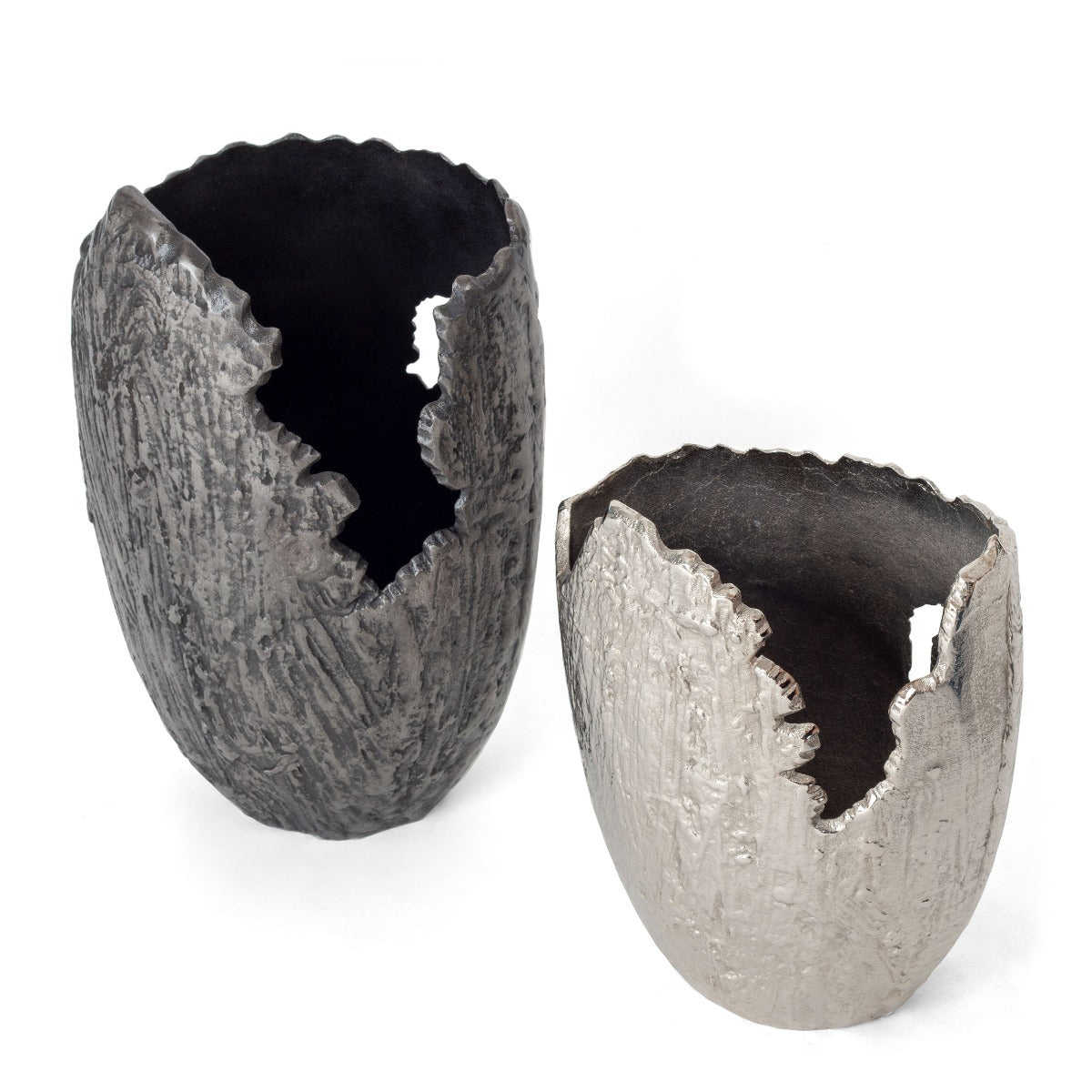 SHALE VASES LARGE (GREY)