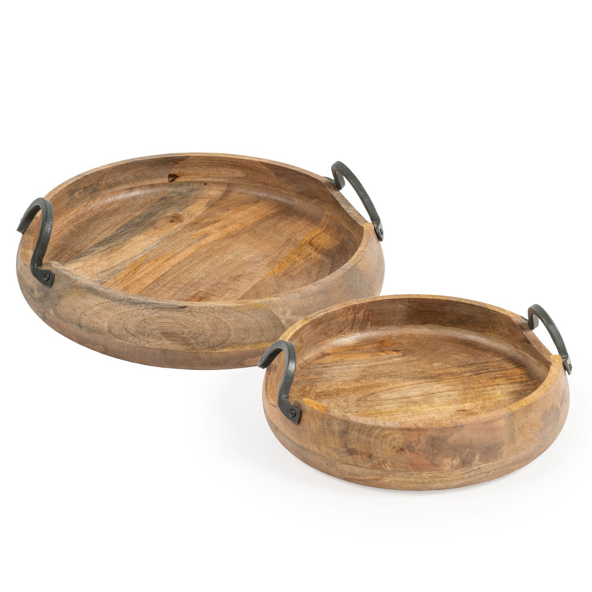 WILDER WOOD TRAYS , SET OF 2