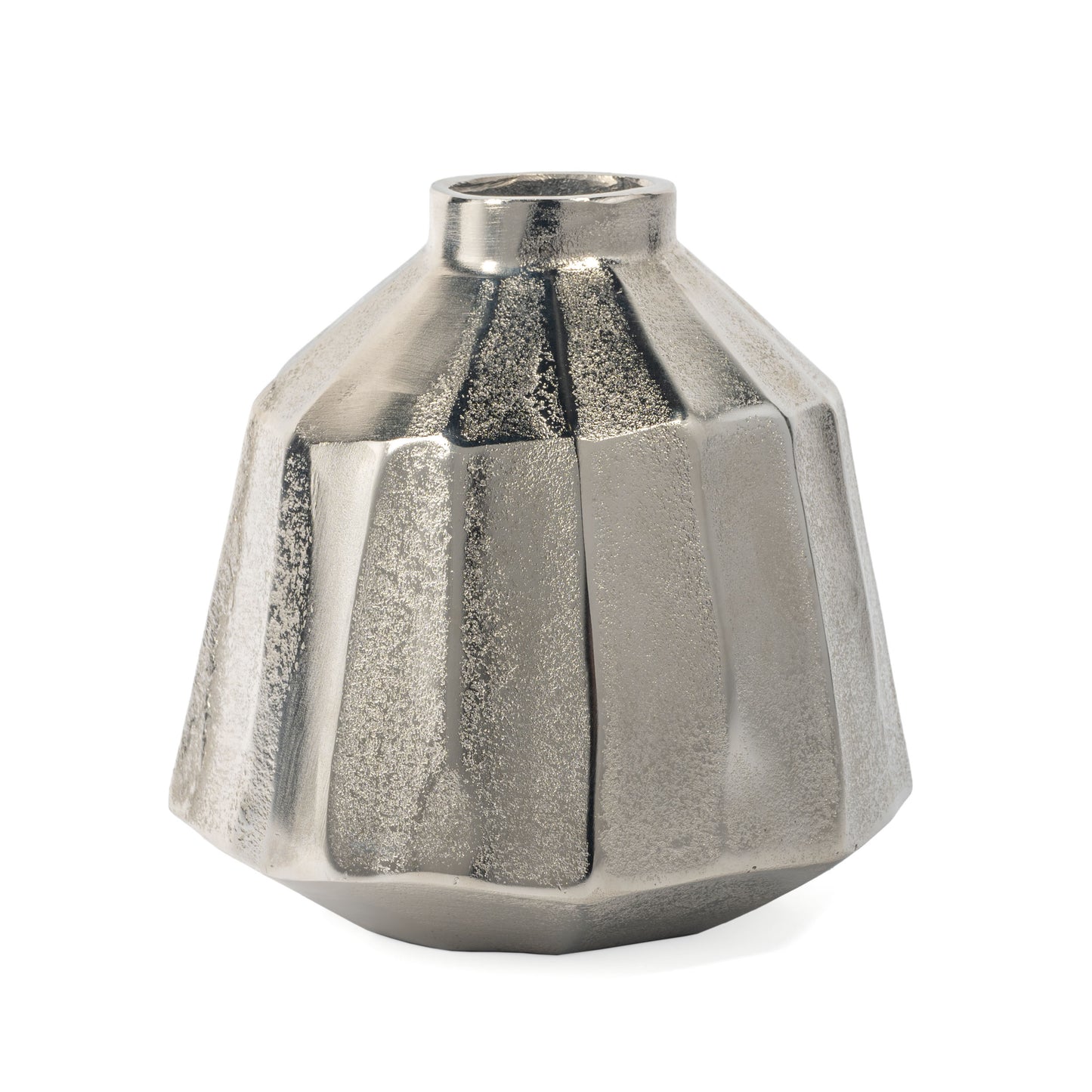 ANDERS METAL VASE, SMALL NICKEL