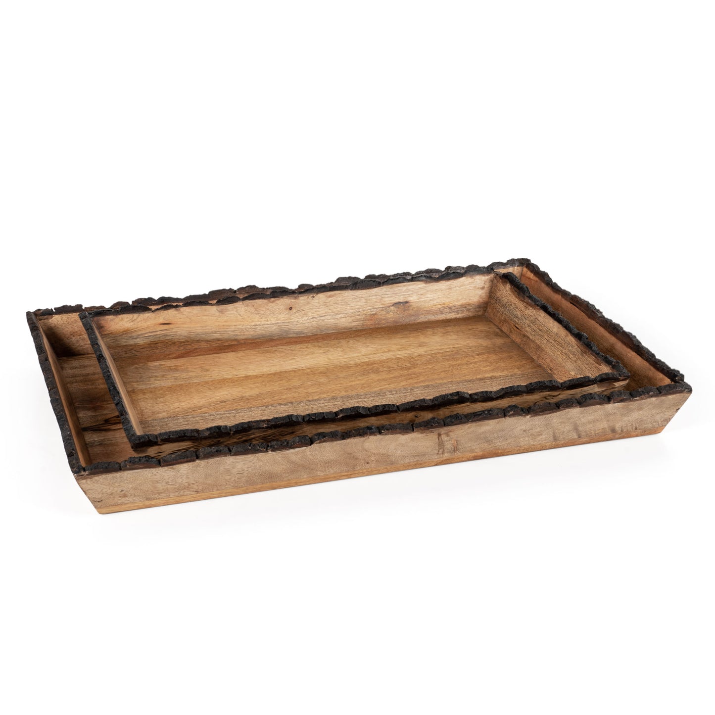 DAKOTA WOOD TRAYS, SET OF 2