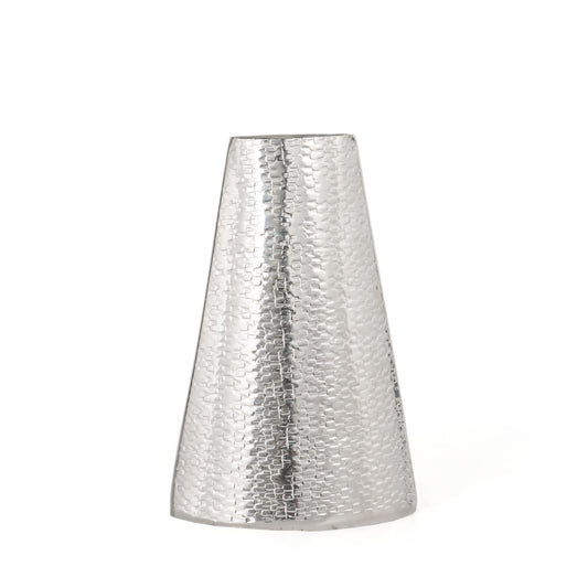 GEMMA METAL TABLE VASE, SMALL SILVER