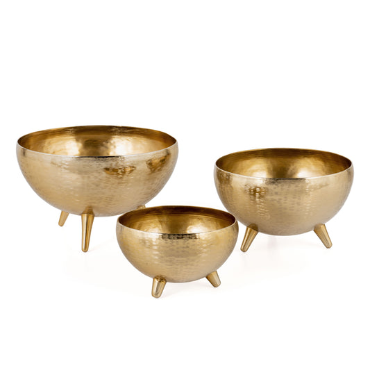 YVES METAL PLANTER BOWLS, S3