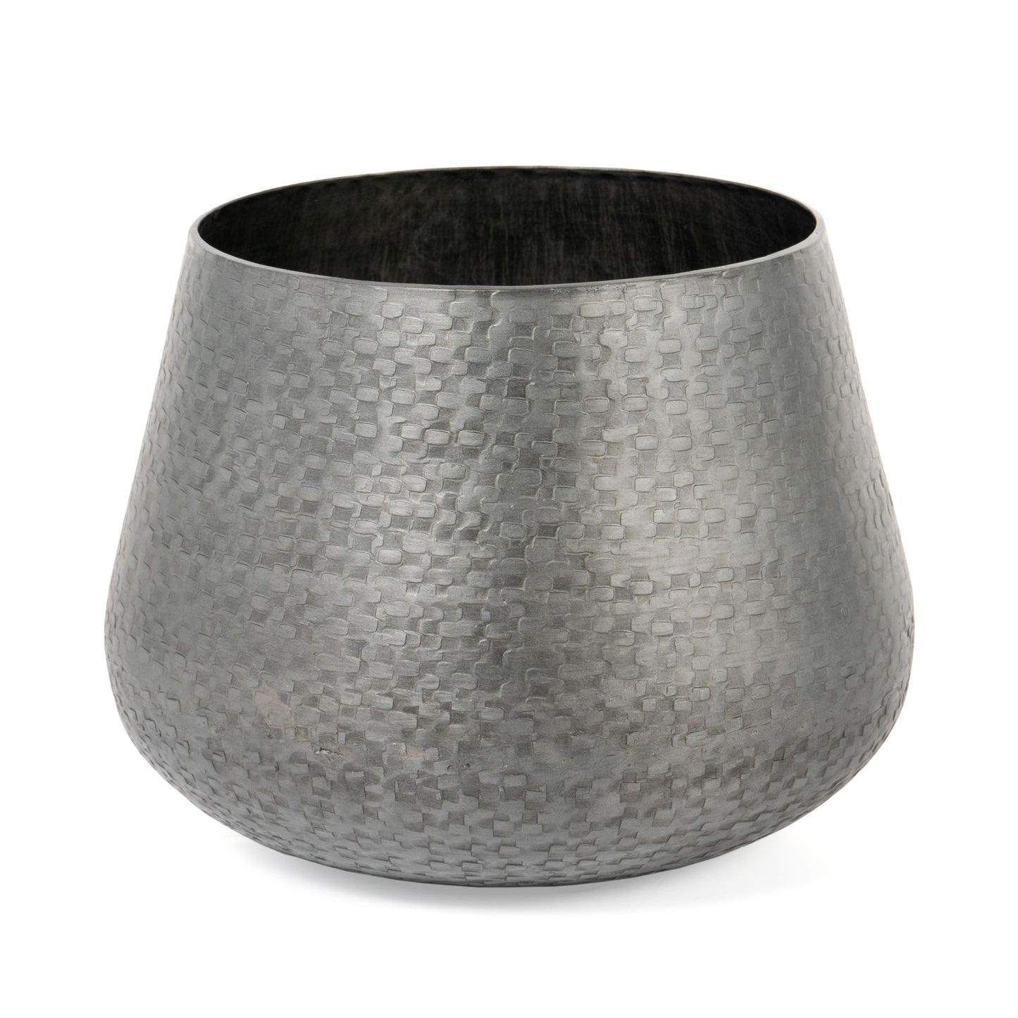 REMY METAL PLANTER, MEDIUM GREY