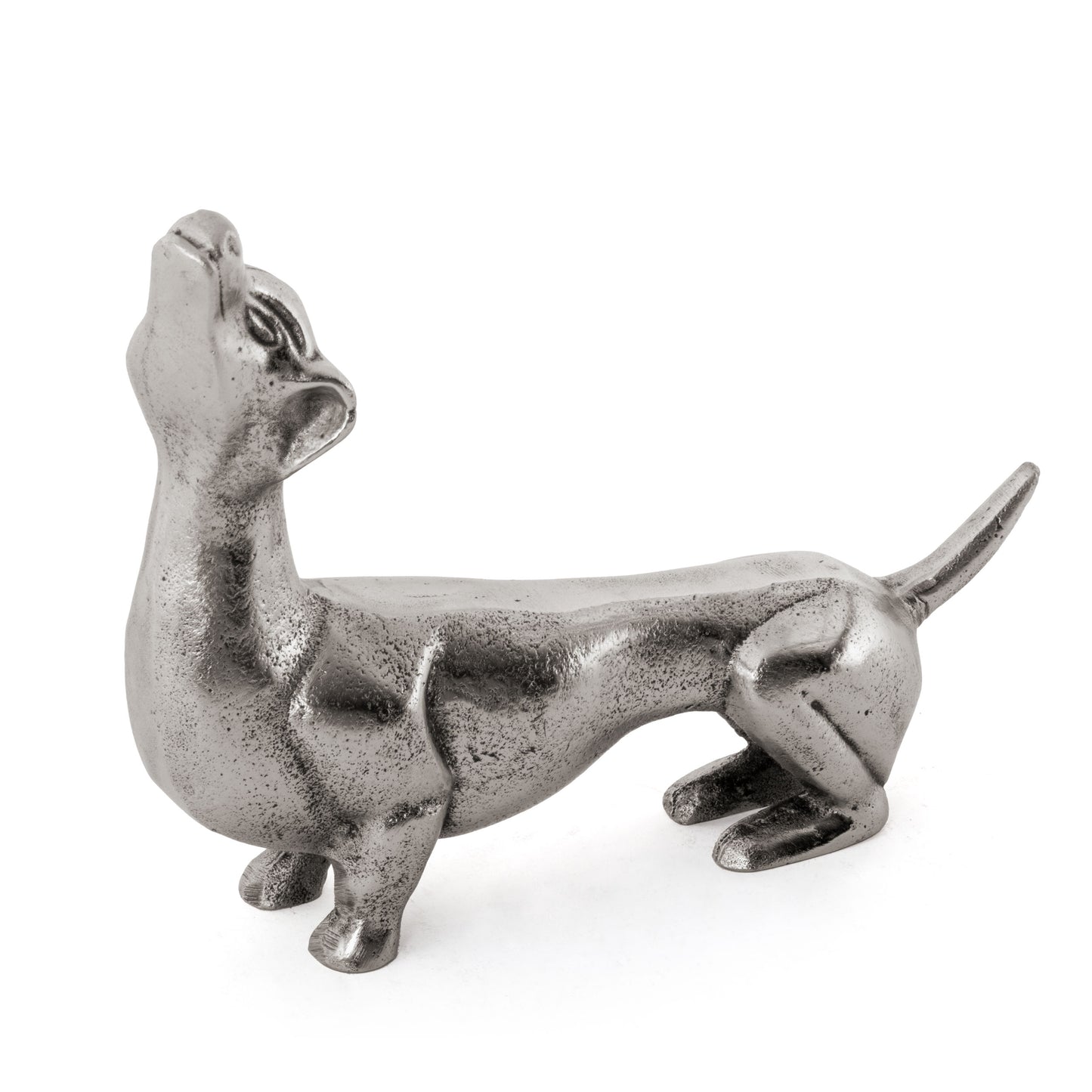 DASH, DECORATIVE METAL SCULPTURE, ANTIQUE NICKEL