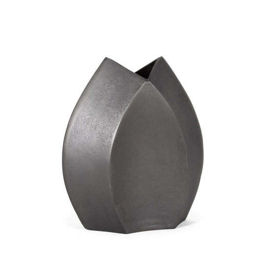 ATHENA METAL TABLE VASE, SMALL GREY