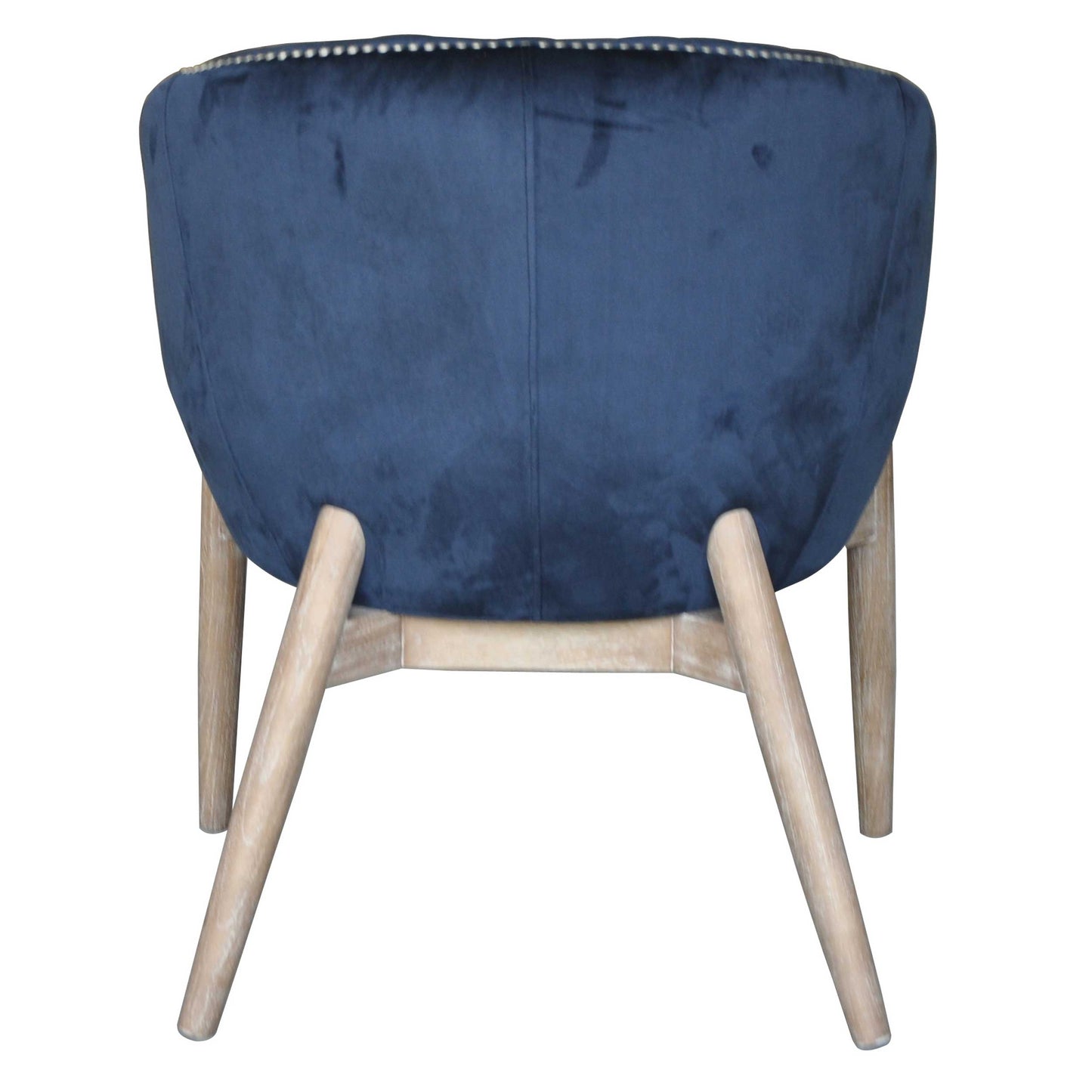 Elegant Plush Velvet Accent Chair in Blue