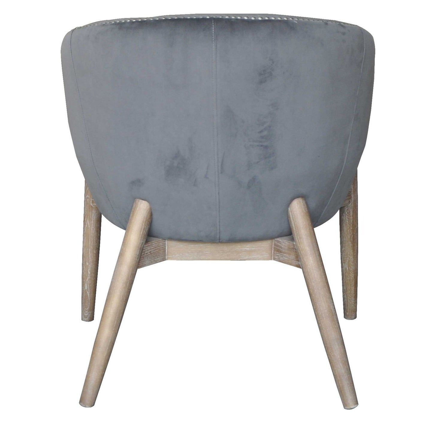 Elegant Plush Velvet Accent Chair in Grey