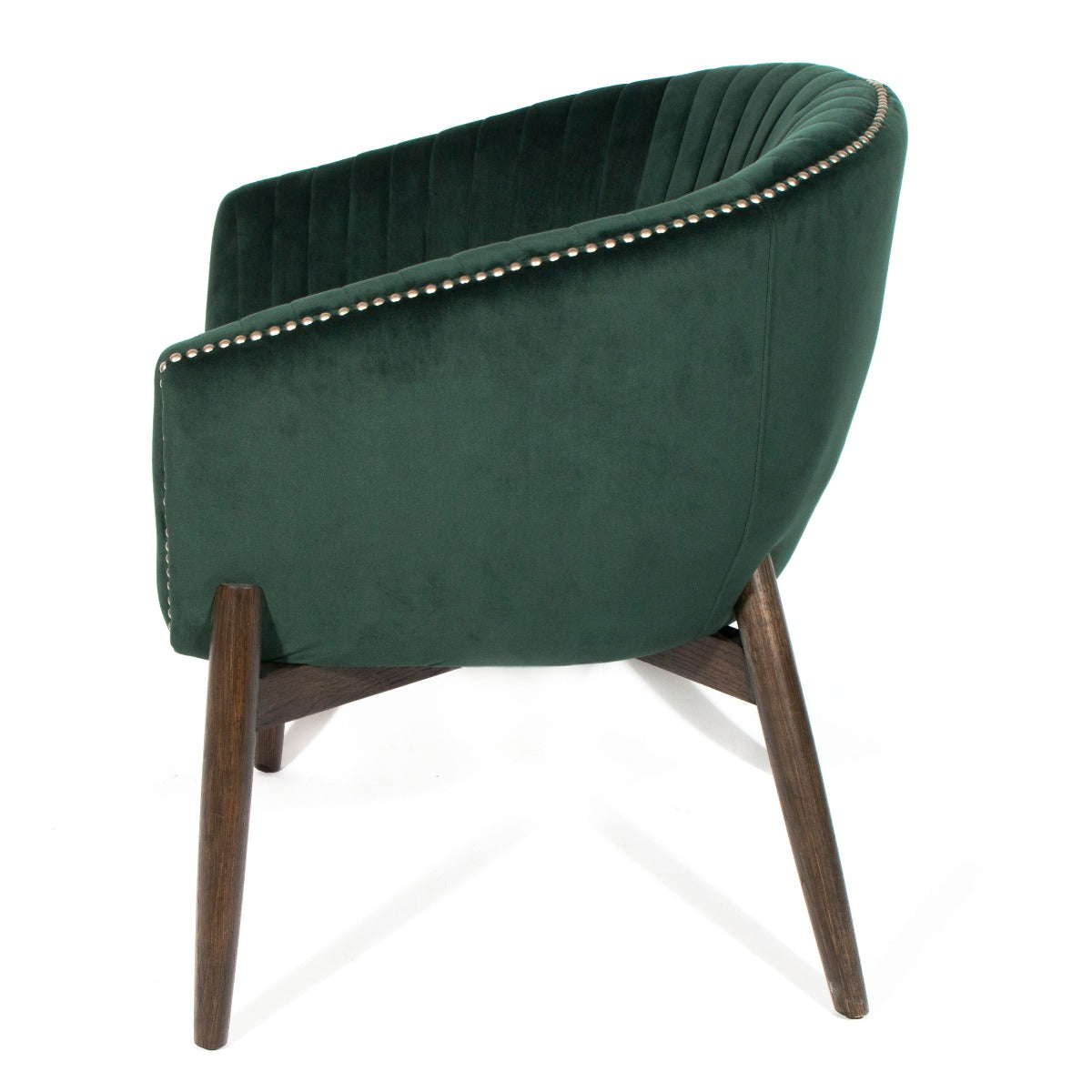 Elegant Plush Velvet Accent Chair in Green