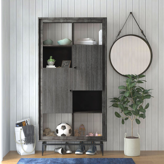 CONTEMPORARY HIGHBOARD, BLACK