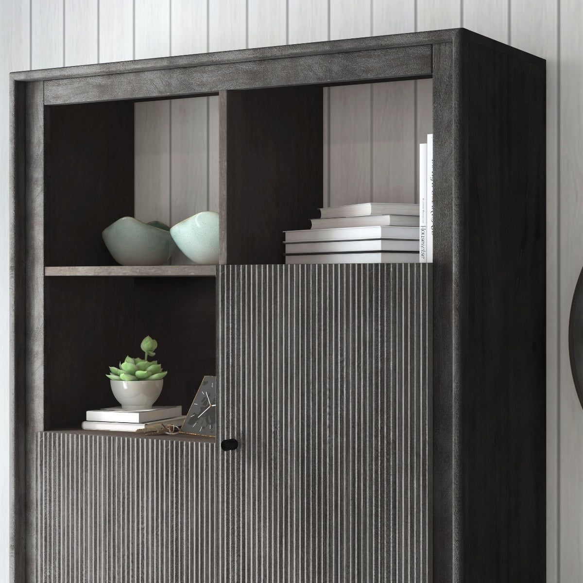 CONTEMPORARY HIGHBOARD, BLACK