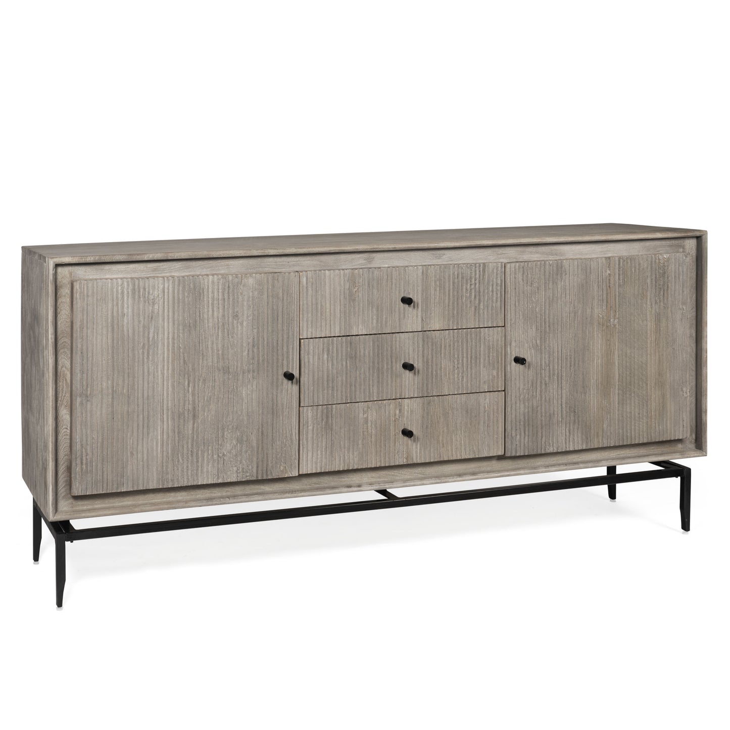 Real WOOD SIDEBOARD, GRAY