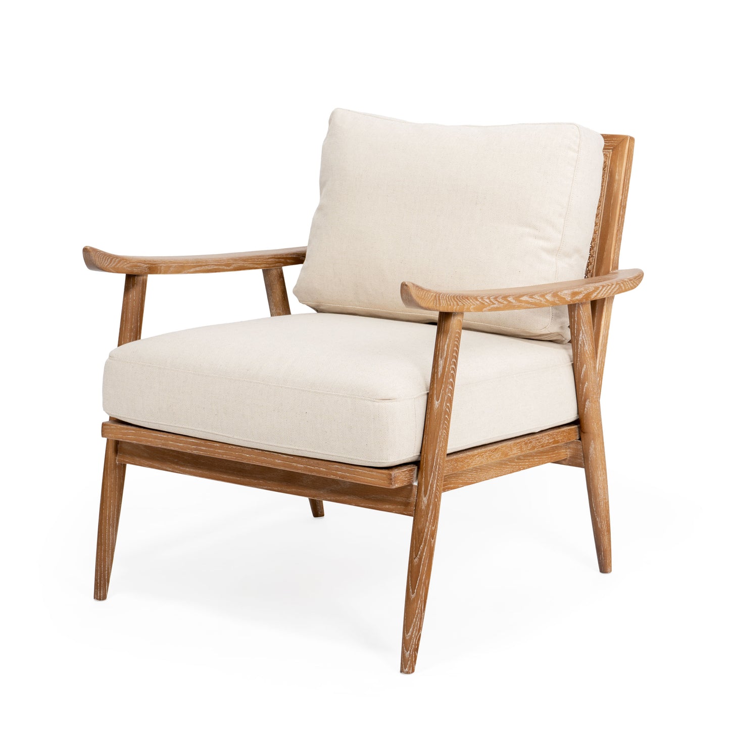 Modern Cane Back Accent Chair