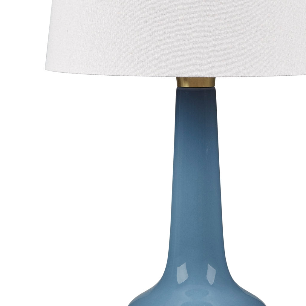 Ceramic Genie Table Lamp, in blue gold