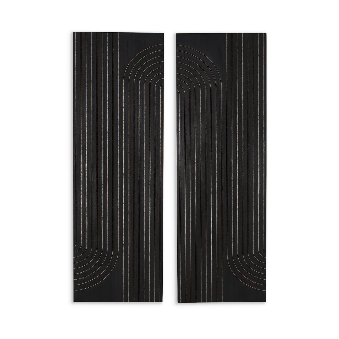 WOOD WALL DECOR,  SET OF 2