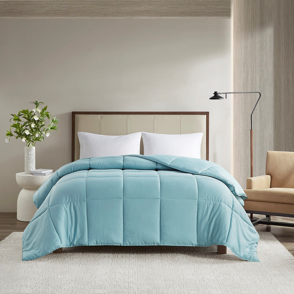 300 Tc Cotton Shell Luxury Down Alternative Comforter, Teal (FULL / QUEEN)