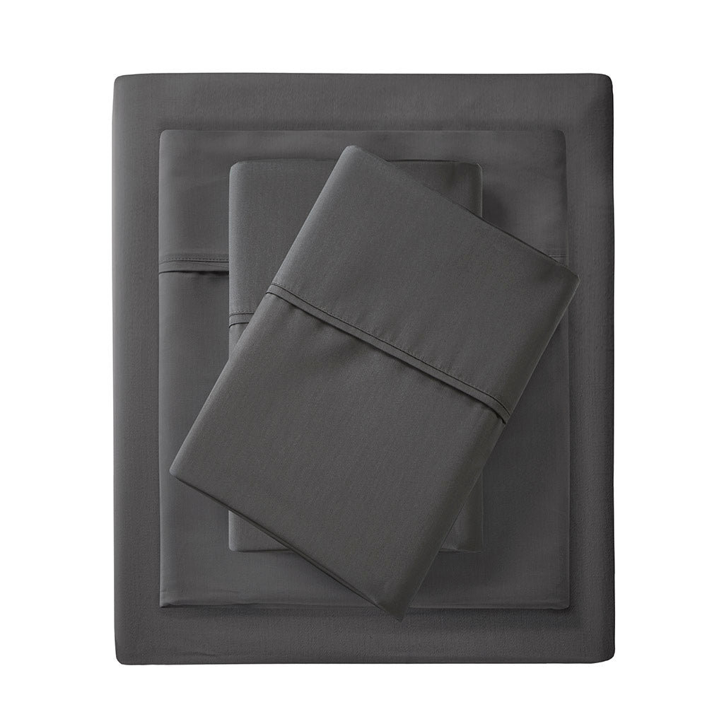 Luxury 1500 Thread Count Fine Yarns Sheet Set, Dark Grey