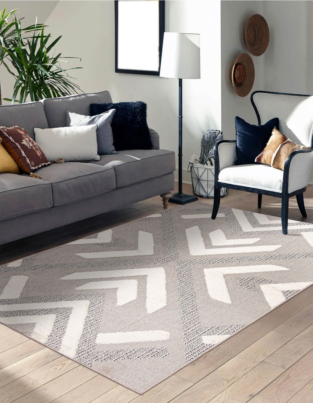 Frisco Grey Area Rug 8x10