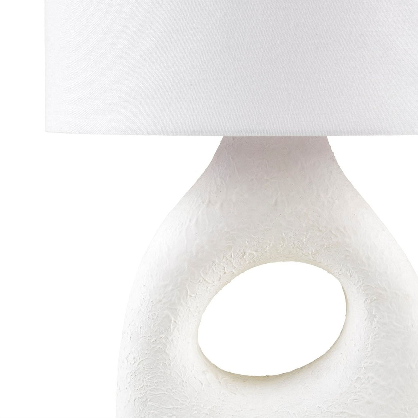 Contemporary White Ceramic Aesthetic Table Lamp