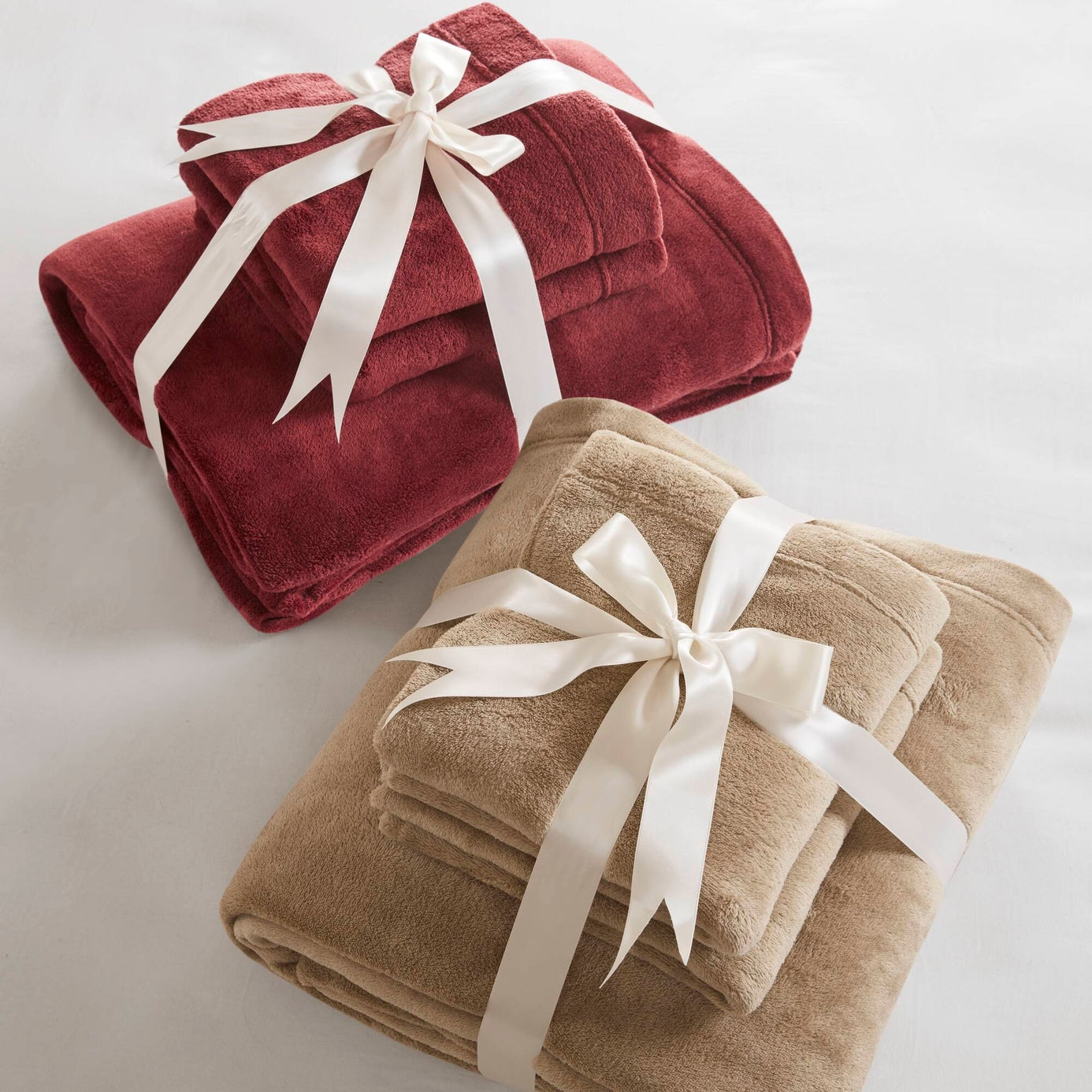 Micro Plush Solid Sheet Set, Burgundy