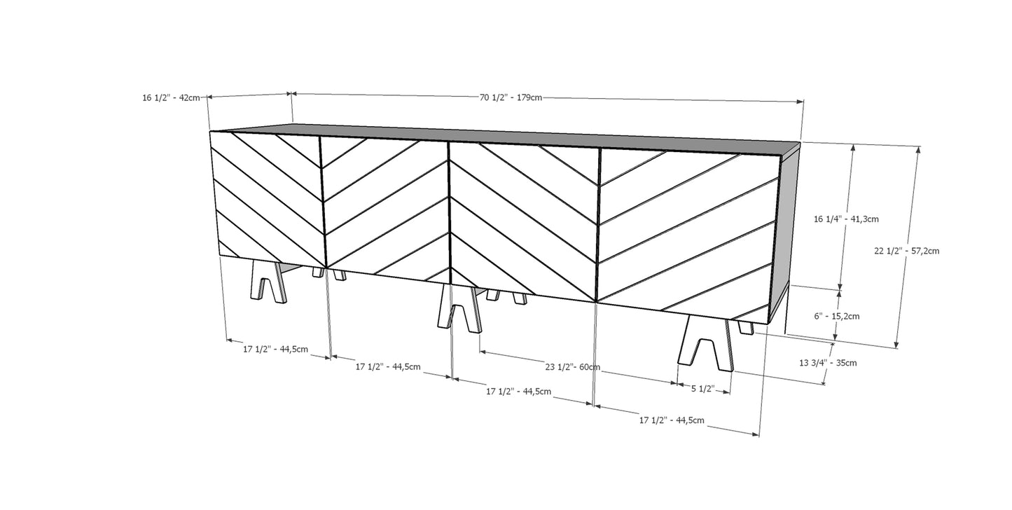 Nexera Tv Stand, 72-inch, White and Birch Plywood