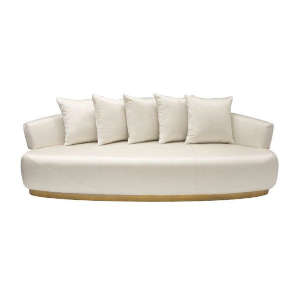 BOSTON 3-Seater Sofa, Matt gold stainless steel base