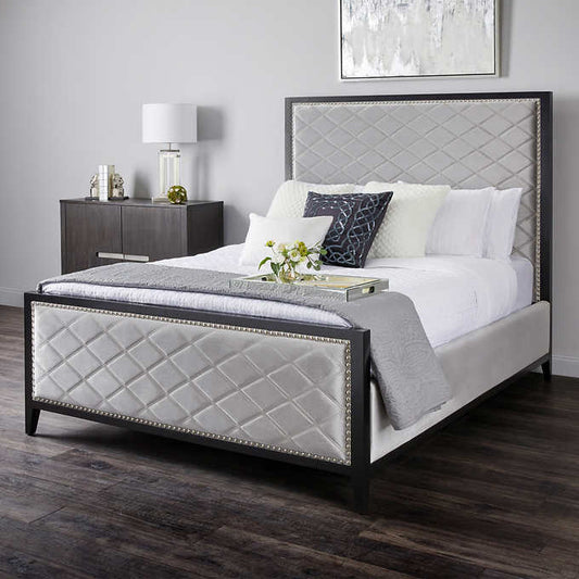 Tranquility Grey Black Bed in 2 Sizes