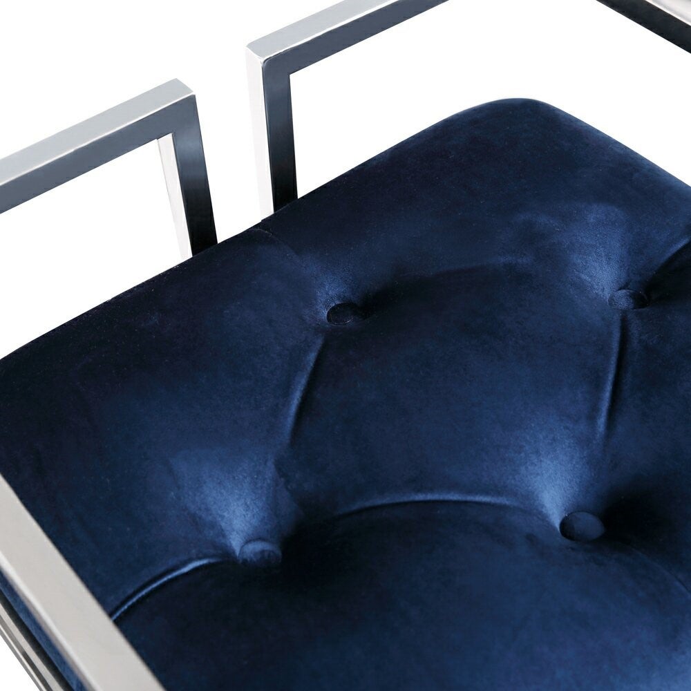 Counter Stool: Blue Velvet