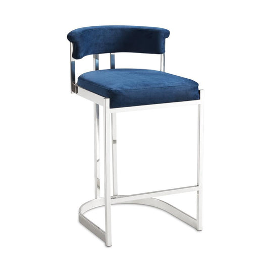 CORONA COUNTER STOOL, Blue Velvet