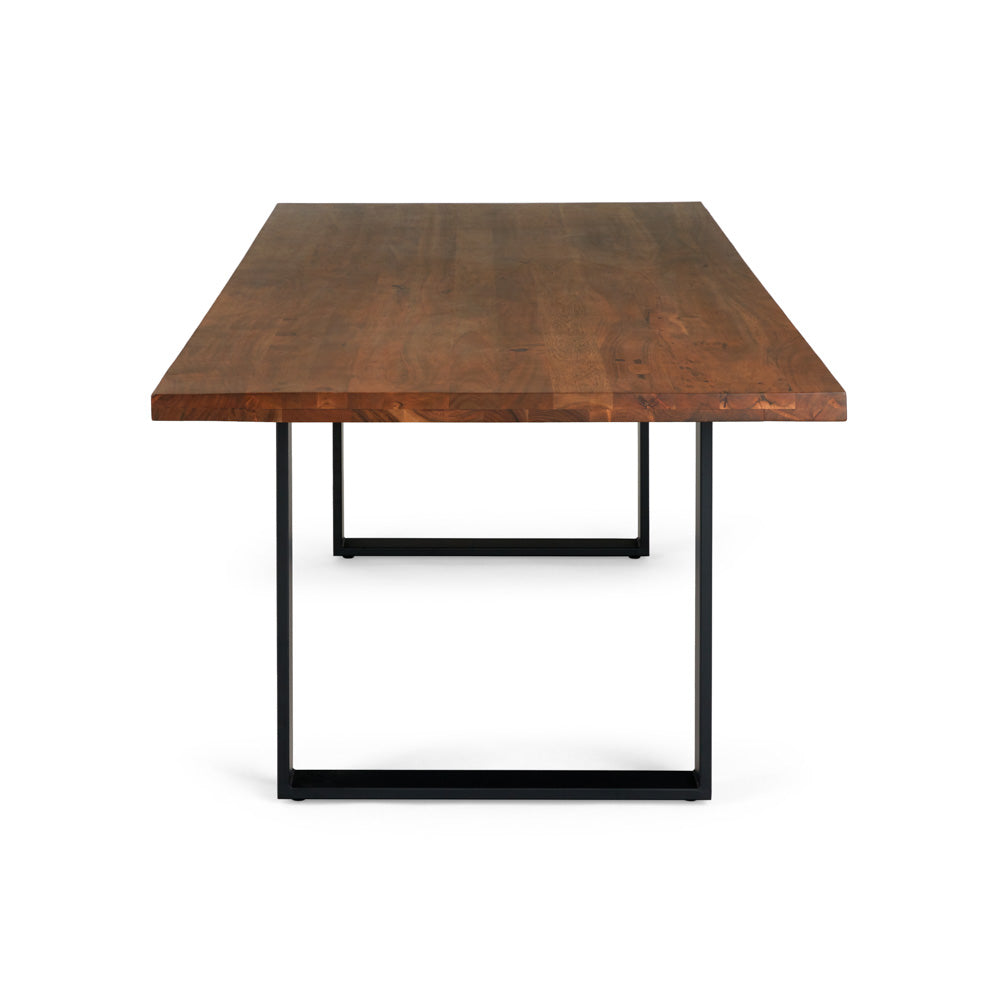 72"  WOOD TOP STRAIGHT EDGE FLIP TOP DINING TABLE