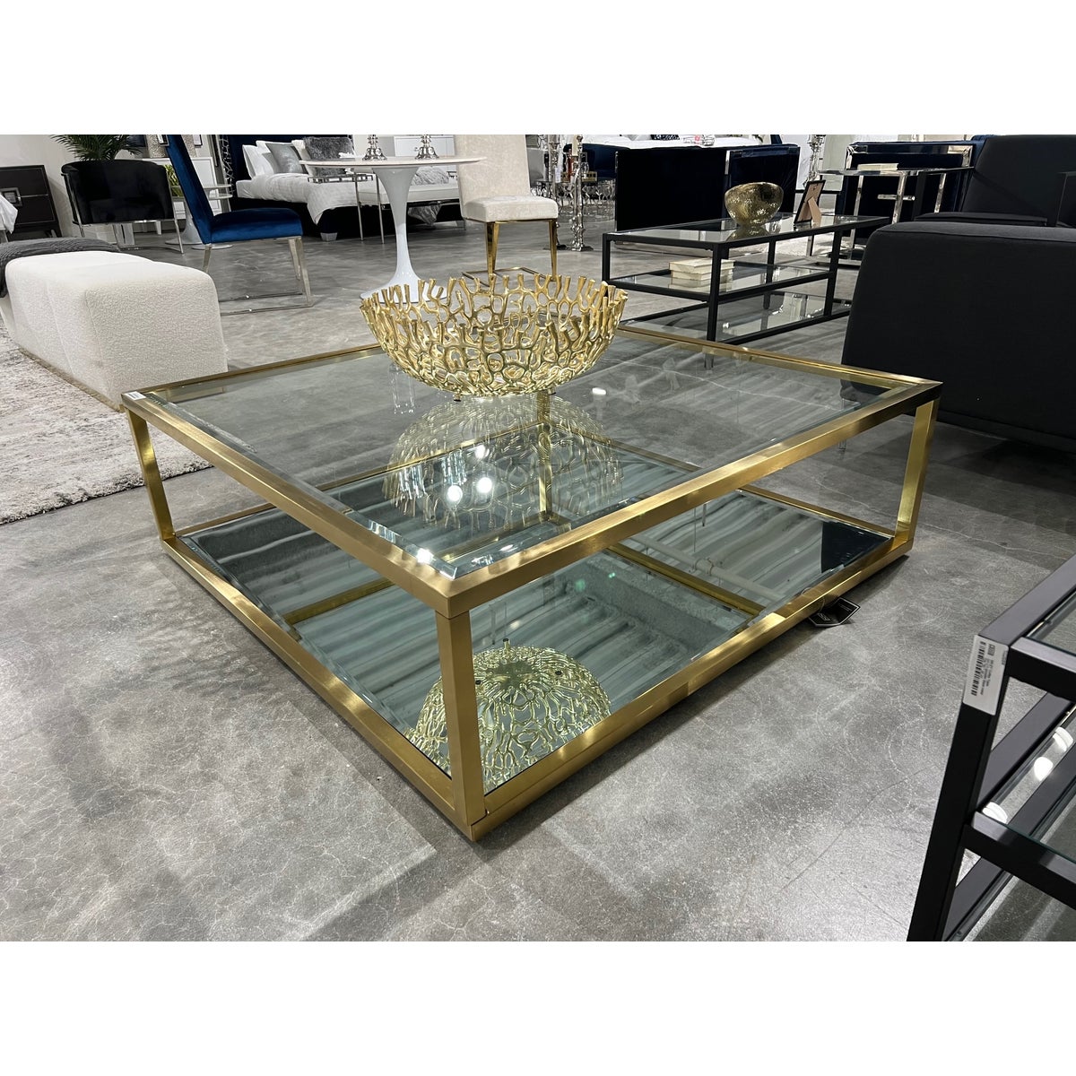 Miami Square Coffee Table: GOLD : Condo Size