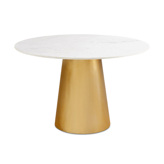 JAGGER Gold Dining Table With Marble Top