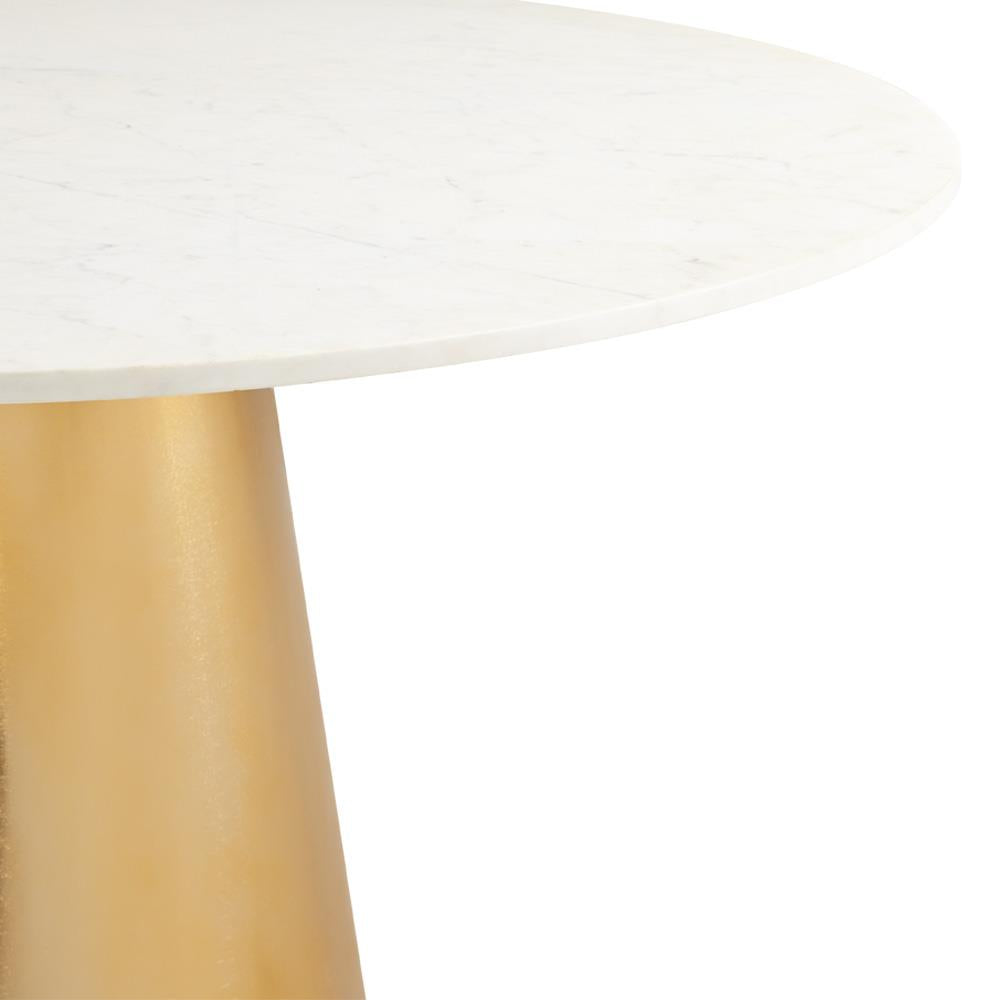 JAGGER Gold Dining Table With Marble Top