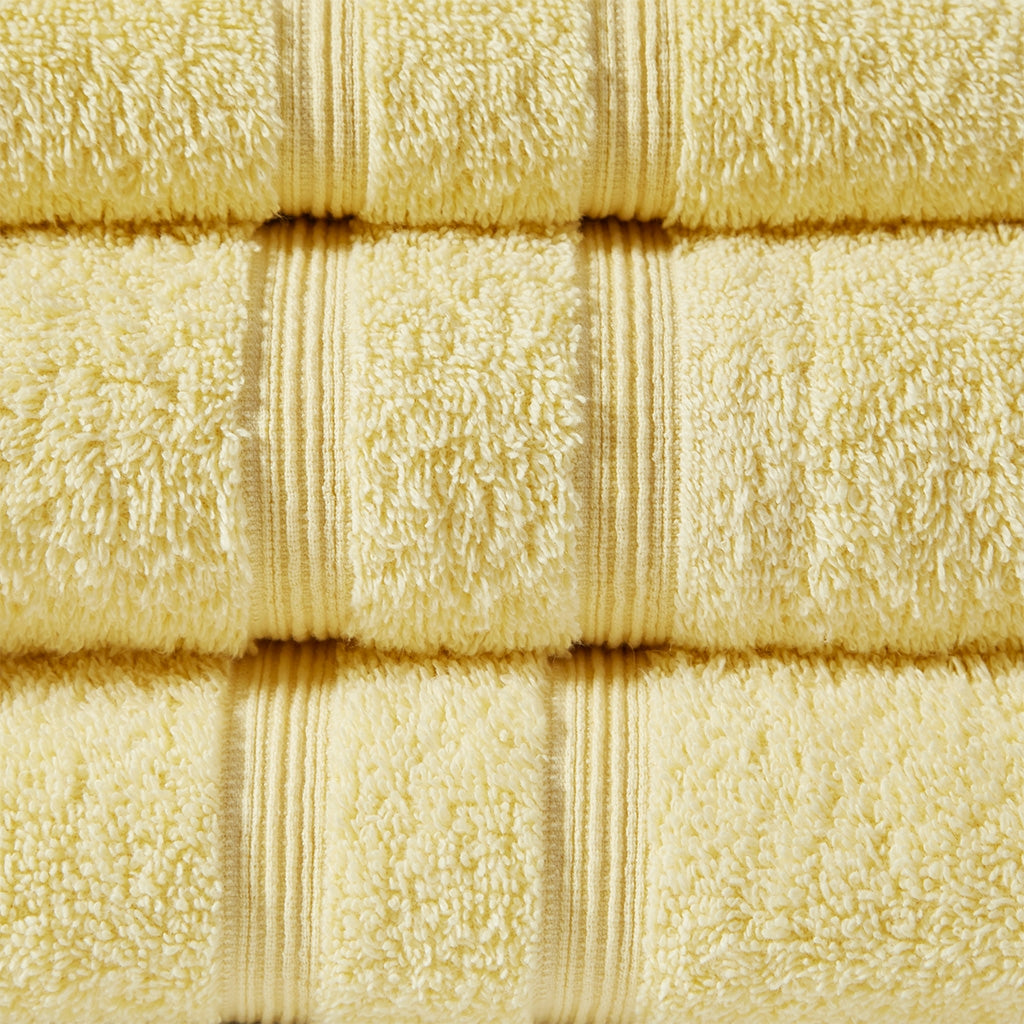 Turkish Cotton 500gsm 6-Piece Bathroom Towel Set, Yellow