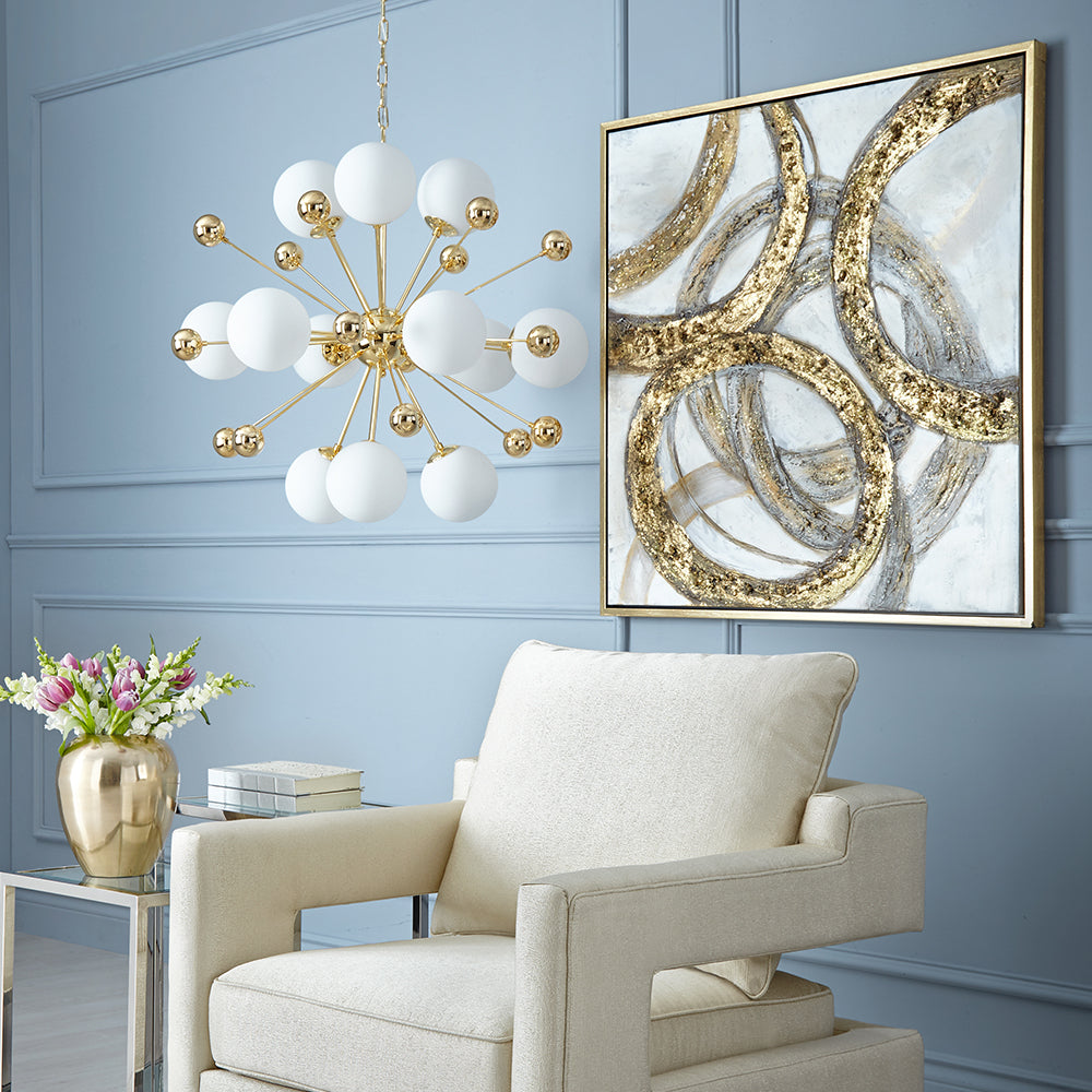 Ring of gold wall art